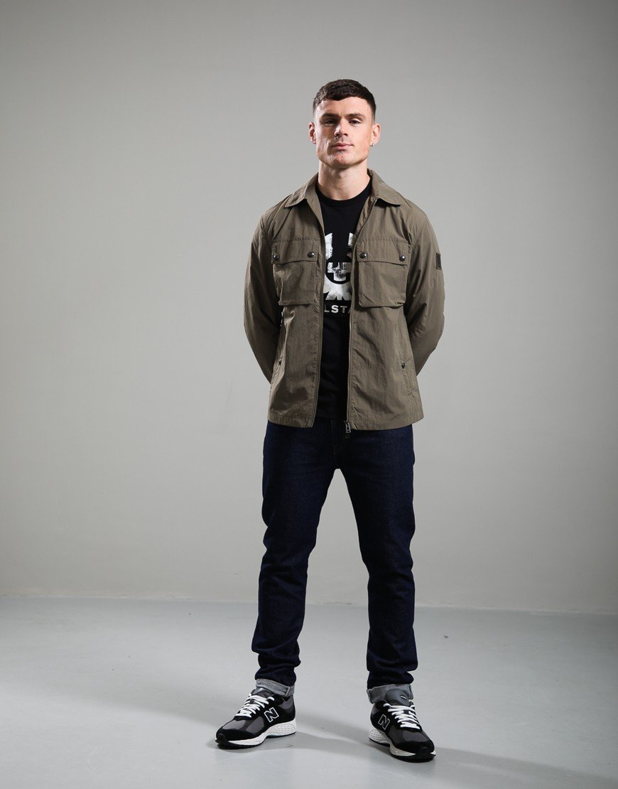 Belstaff Tourer Overshirt Khaki Green