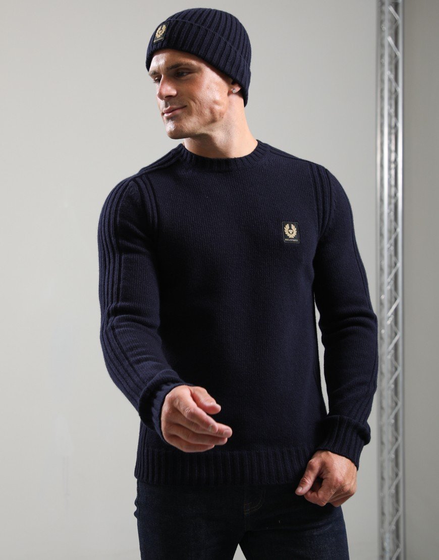 Belstaff Watch Crew Neck Jumper Dark Ink
