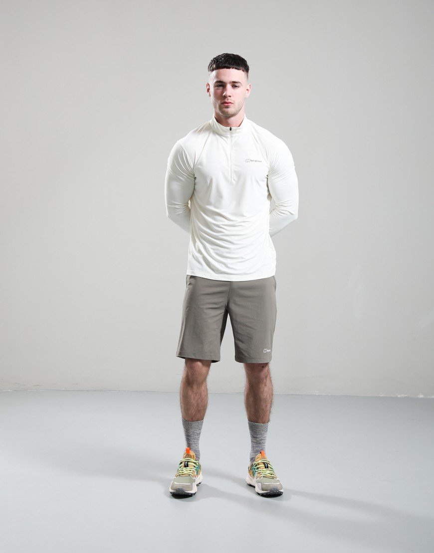 Berghaus 24/7 Half Zip Long Sleeve Tech Top Stratus Grey