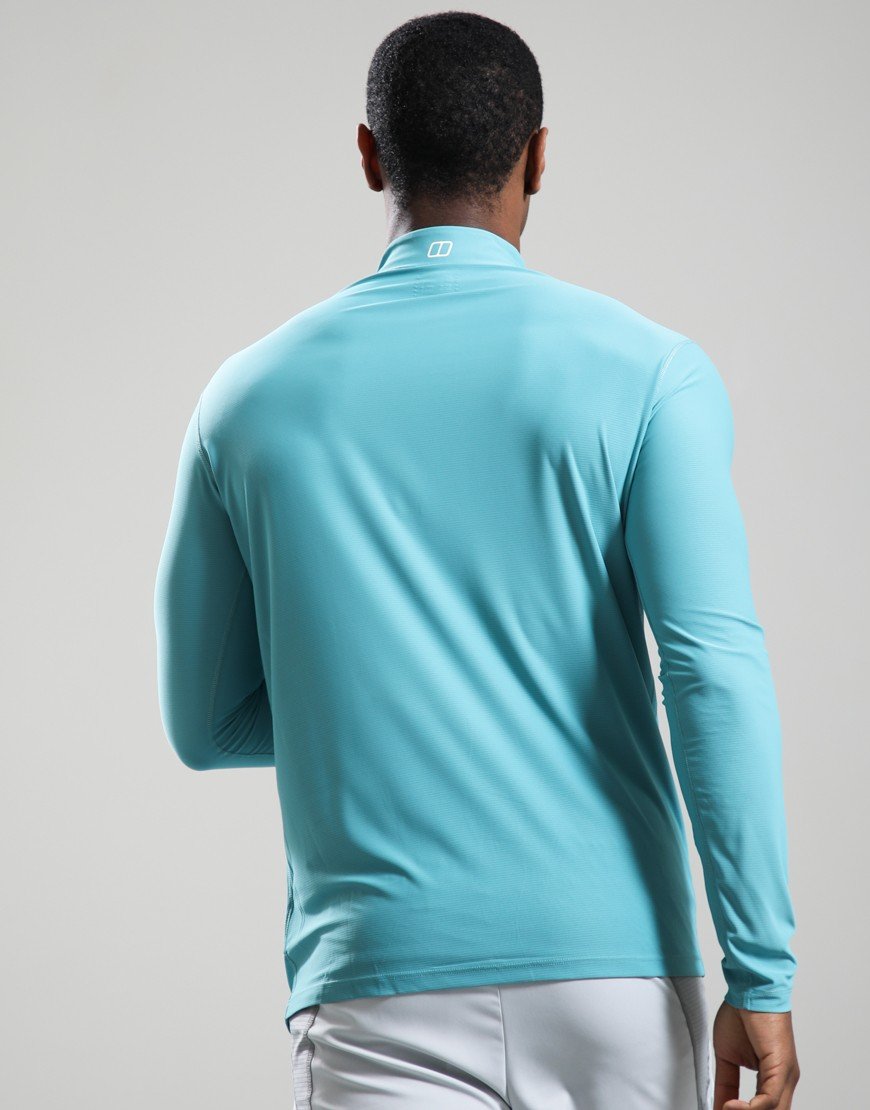 Berghaus 24/7 Tech Long Sleeve Half Zip T-Shirt Calgary Blue