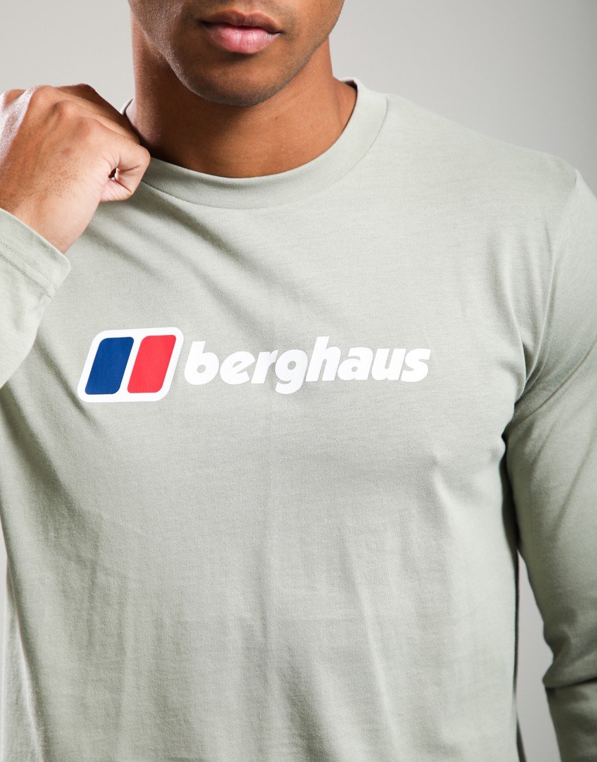 Berghaus Big Logo Long Sleeve T-Shirt Wisdom