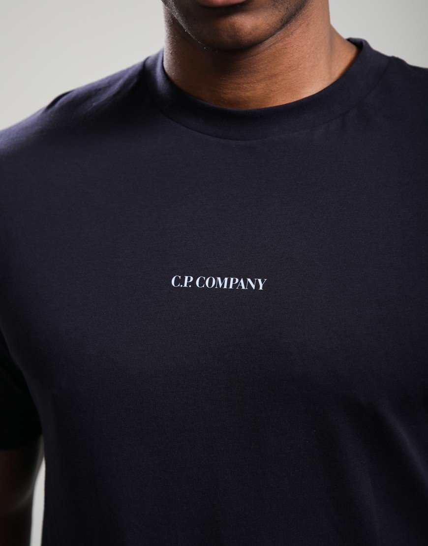 C.P. Company 30/1 Jersey Logo T-Shirt Total Eclipse