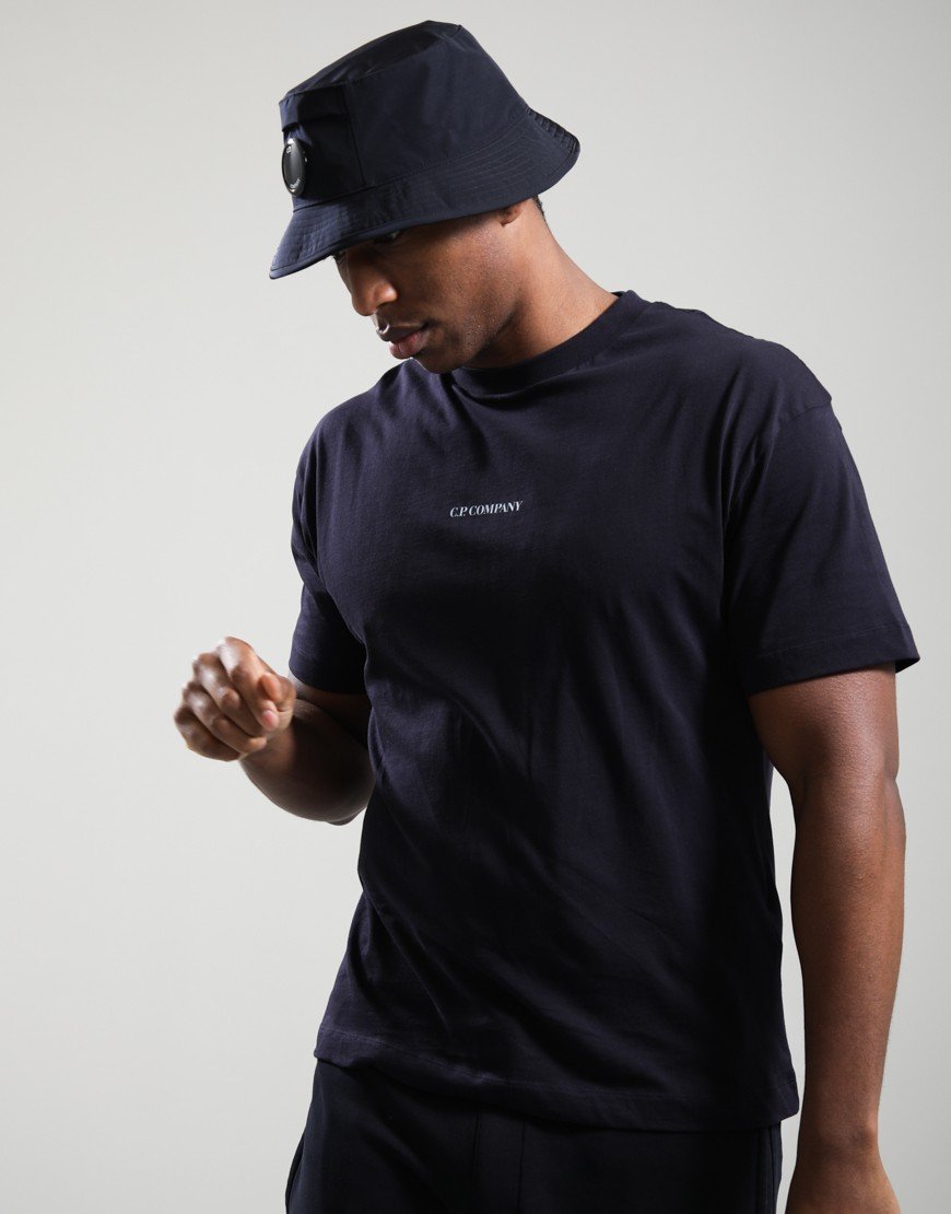 C.P. Company 30/1 Jersey Logo T-Shirt Total Eclipse