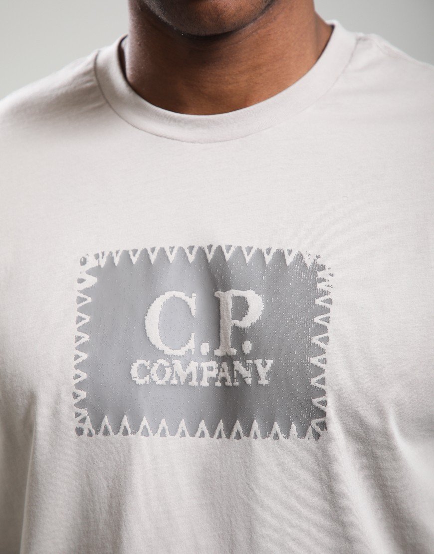 C.P. Company Jersey 30/1 Logo Label T-Shirt Dove