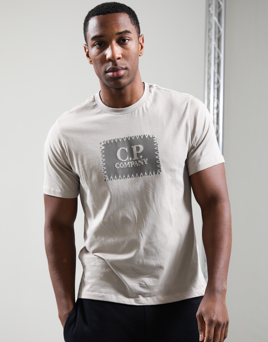 C.P. Company Jersey 30/1 Logo Label T-Shirt Dove