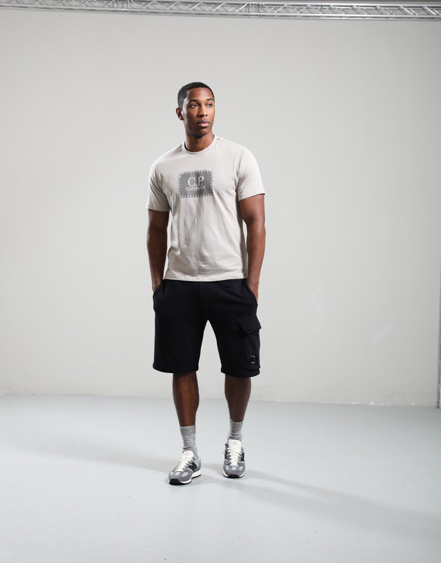 C.P. Company Jersey 30/1 Logo Label T-Shirt Dove