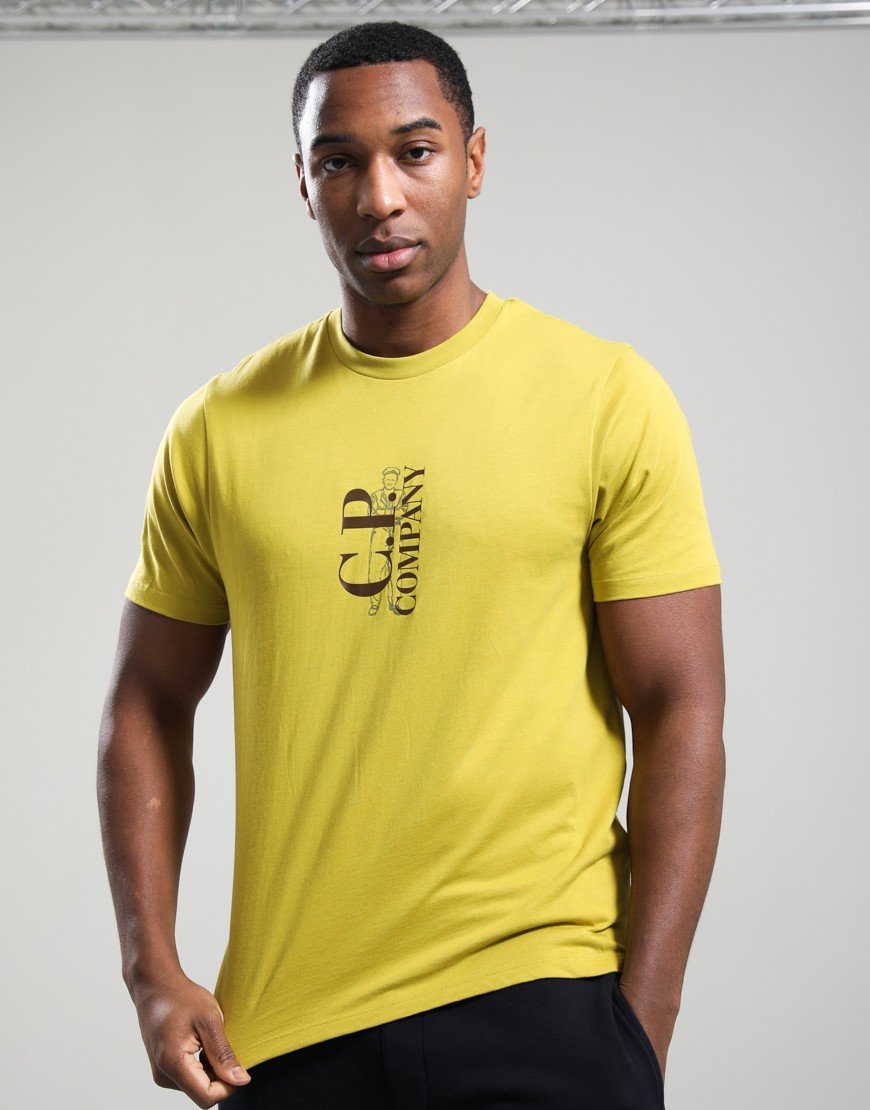 C.P. Company 30/1 Jersey Printed T-Shirt Antique Moss