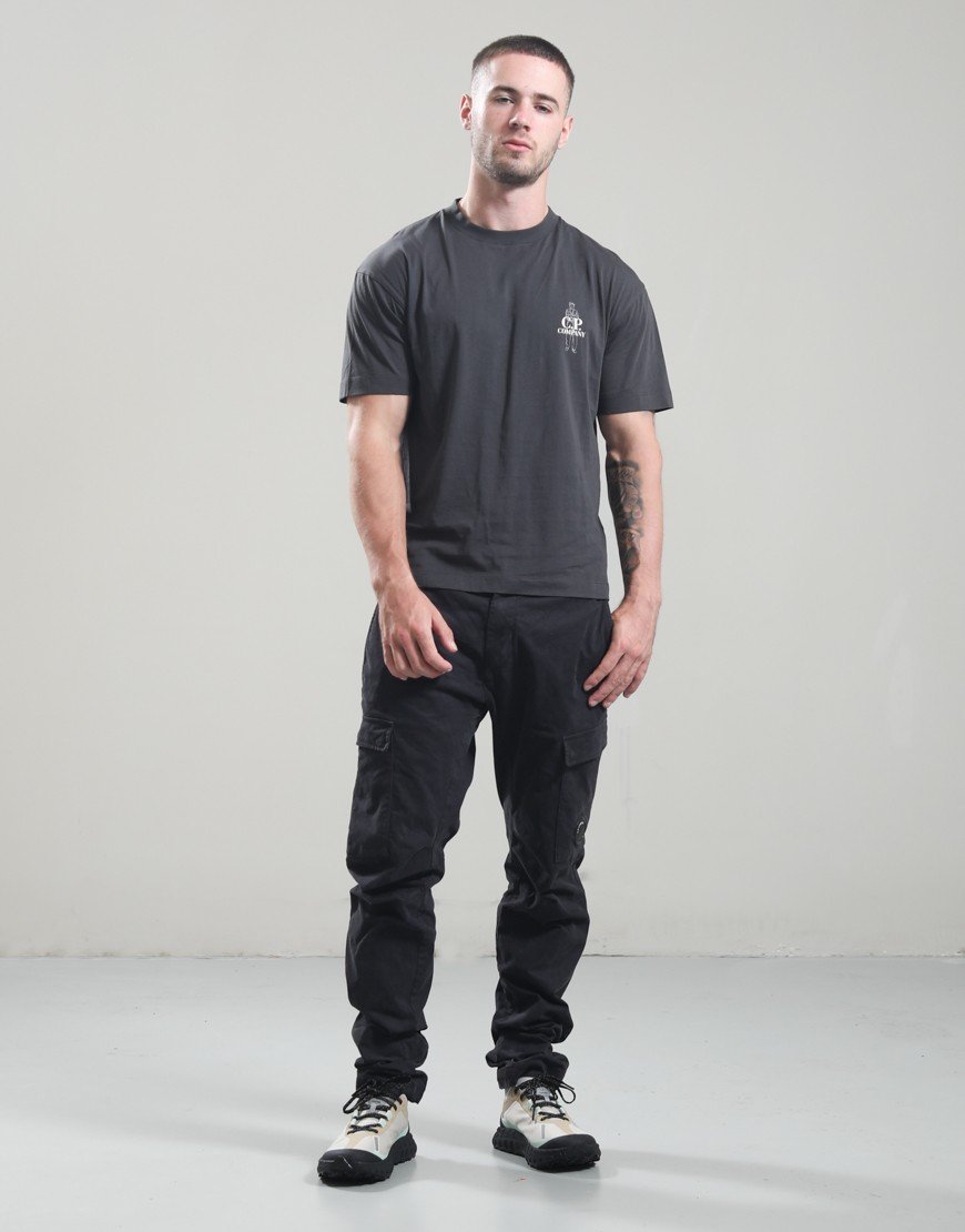 C.P. Company 30/1 Jersey Comfort Logo T-Shirt Raven