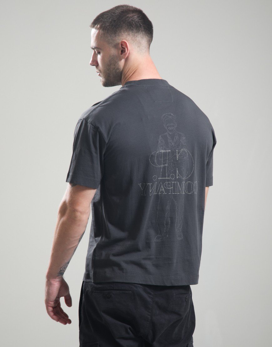 C.P. Company 30/1 Jersey Comfort Logo T-Shirt Raven