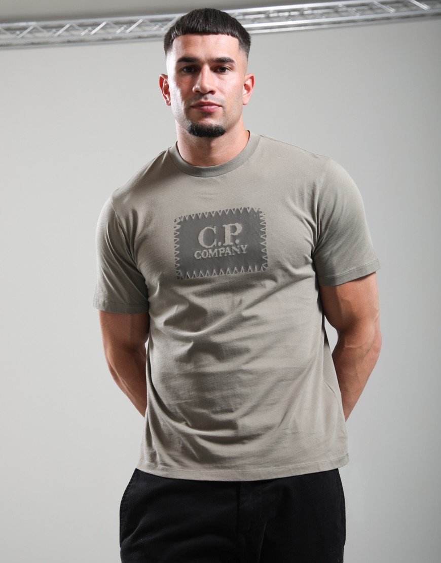 C.P. Company 30/1 Jersey Logo Label T-Shirt Fallen Rock