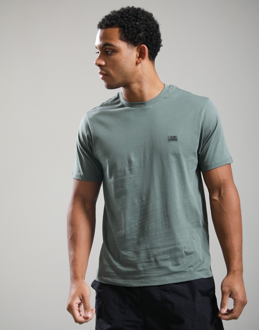 C.P. Company 30/1 Jersey Logo Patch T-Shirt Laurel Wreath