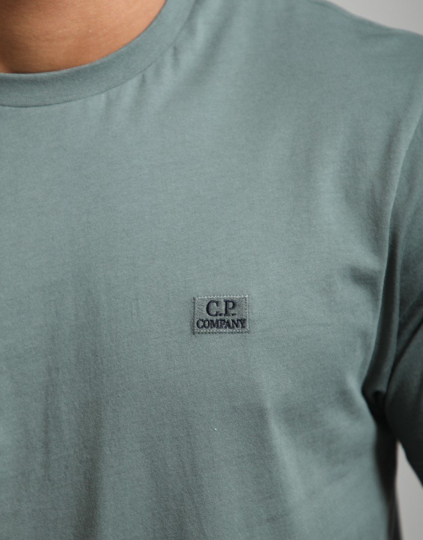 C.P. Company 30/1 Jersey Logo Patch T-Shirt Laurel Wreath