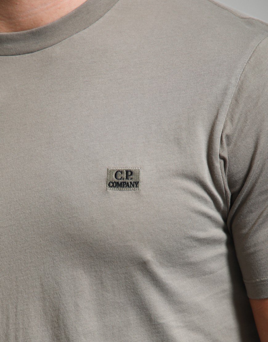 C.P. Company 30/1 Jersey Logo Patch T-Shirt Fallen Rock