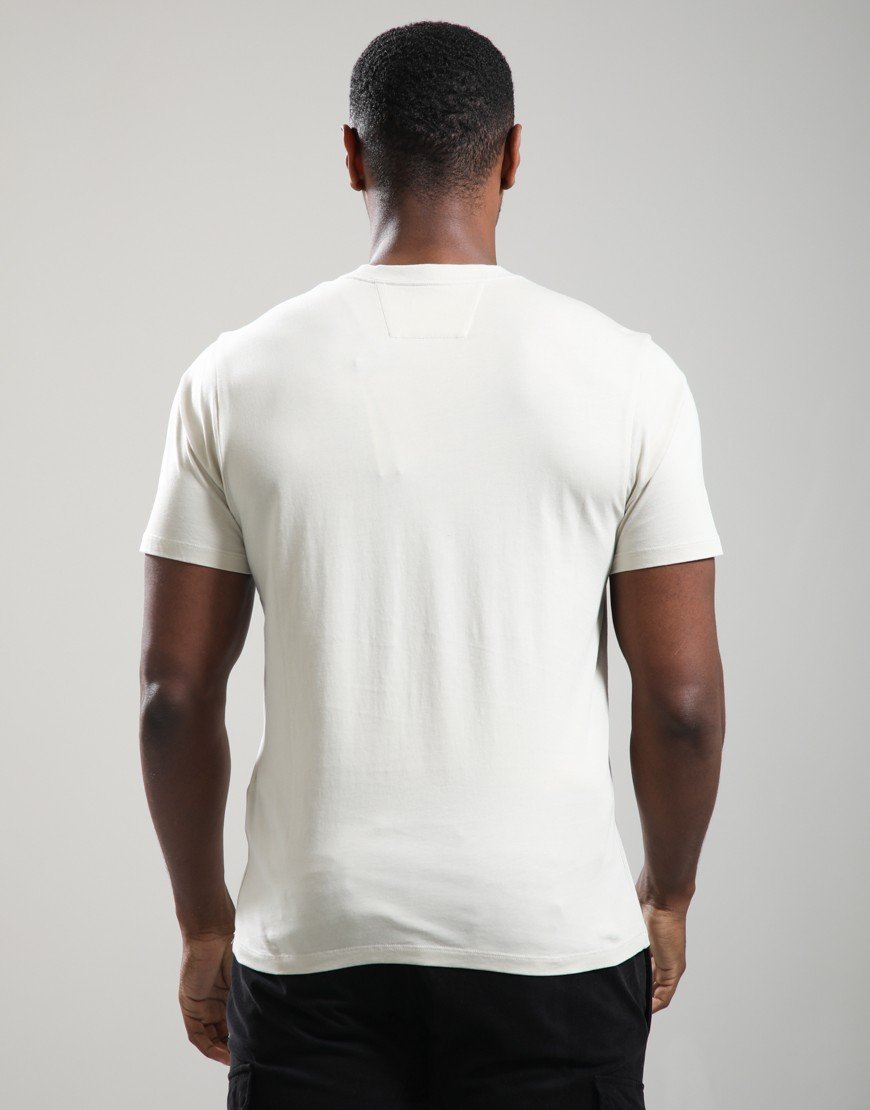 C.P. Company 30/1 Jersey Logo Patch T-Shirt Silver Birch
