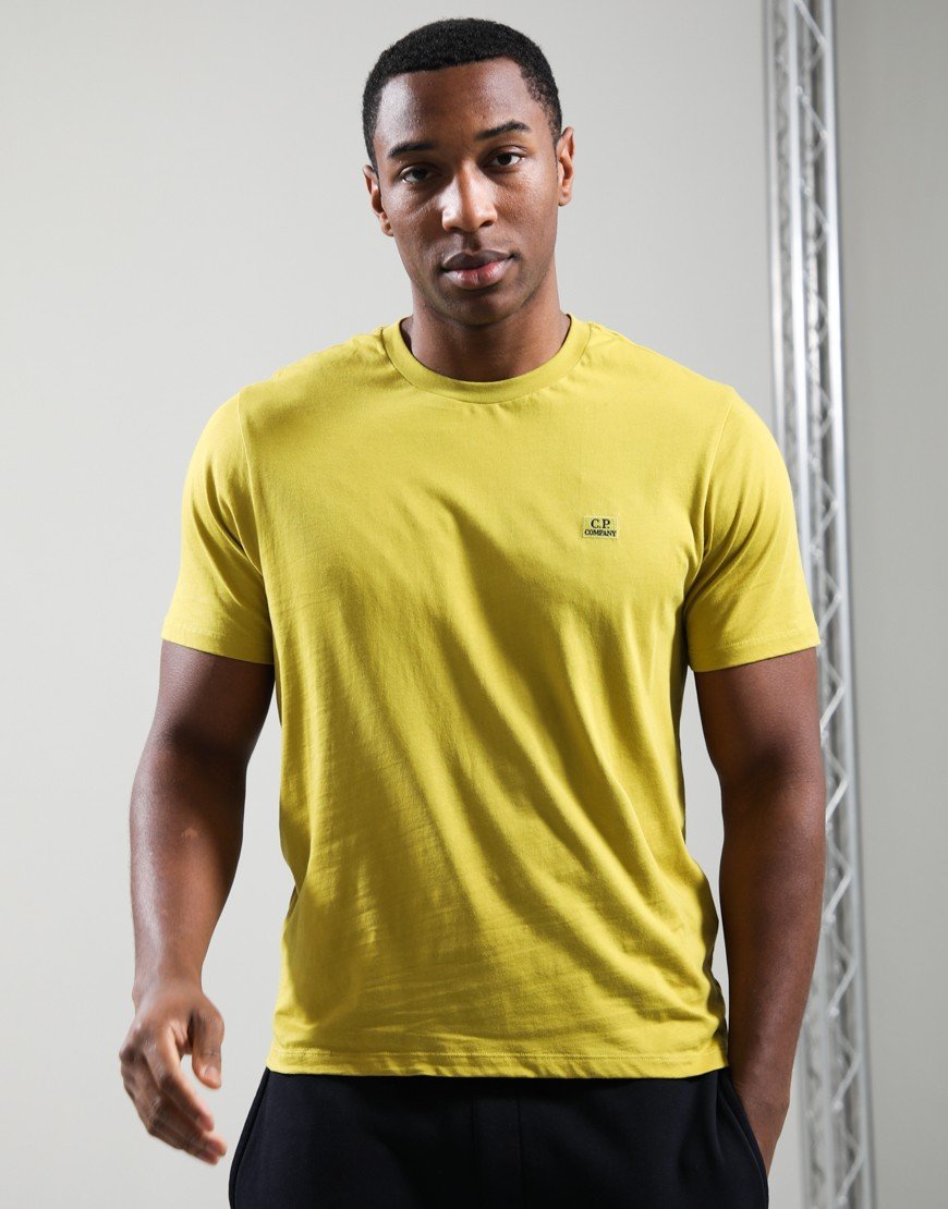 C.P. Company 30/1 Jersey Logo Patch T-Shirt Antique Moss