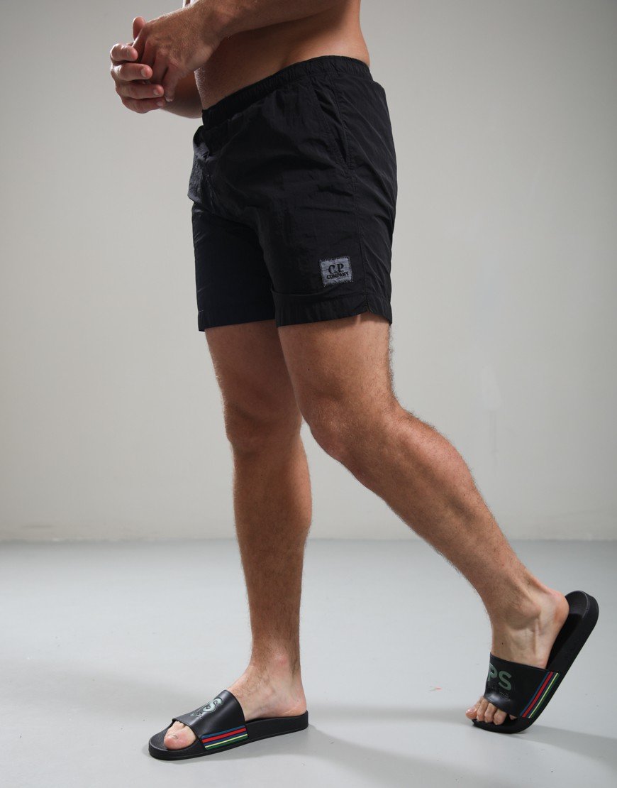 C.P. Company Eco-Chrome R Swim Shorts Black