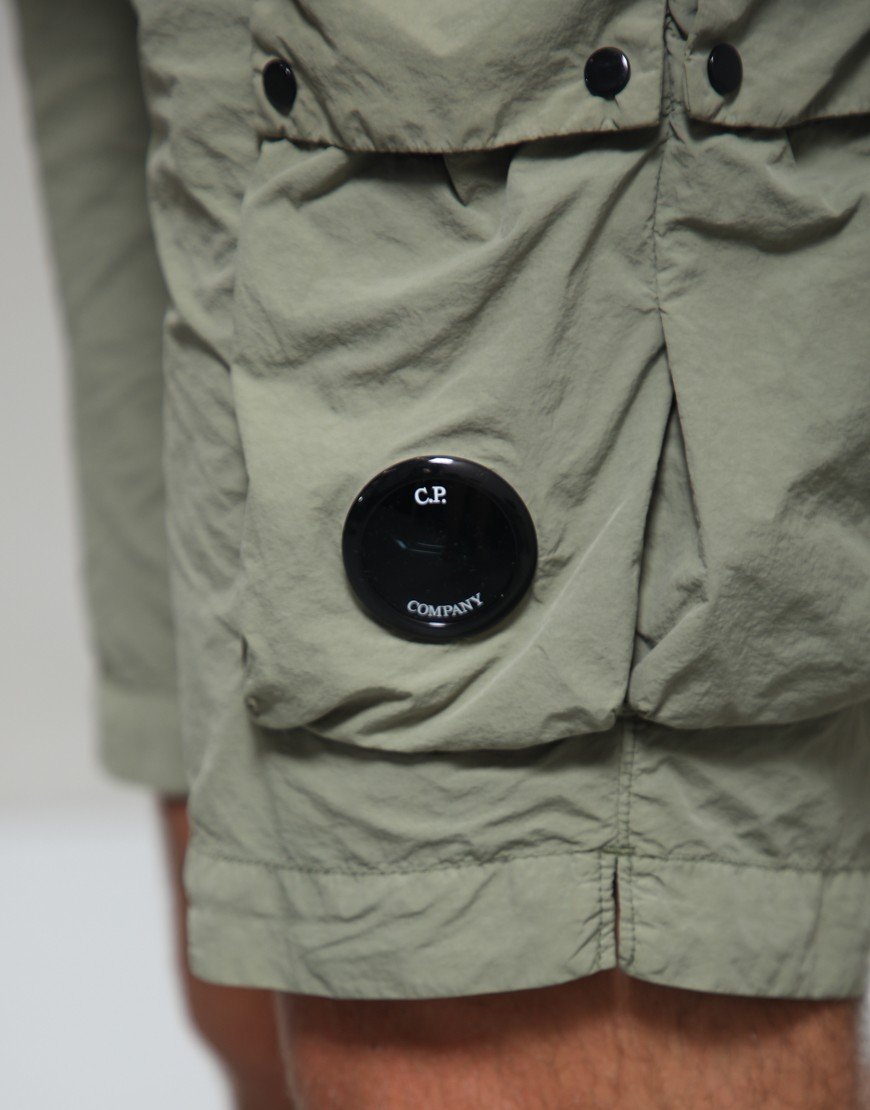 C.P. Company Flatt Nylon Cargo Swim Shorts Moss Gray