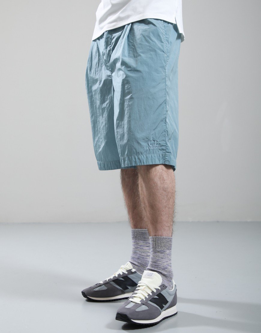 C.P. Company Bermuda Shorts Chrome Silver Blue