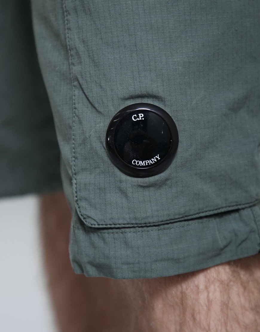 C.P. Company Bermuda Cargo Shorts Cotton Ripstop Laurel Wreath