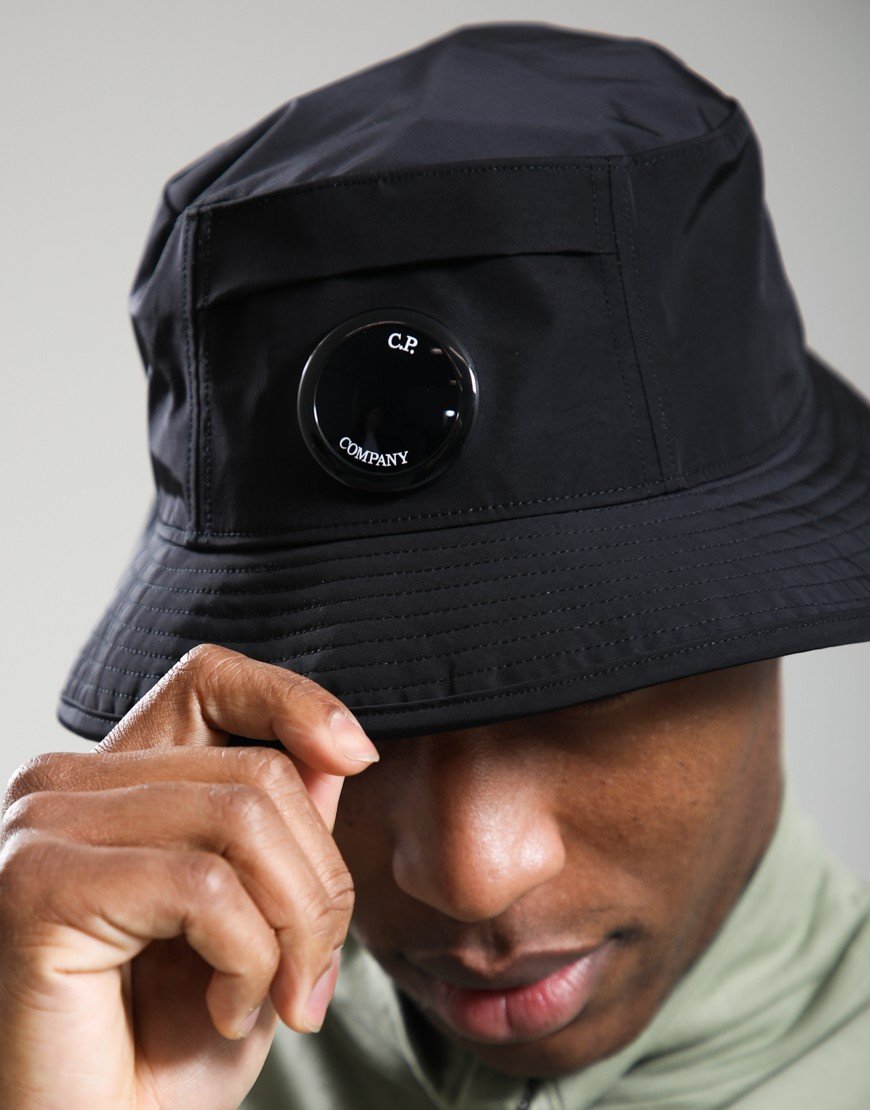 C.P. Company Chrome-R Lens Bucket Hat Black
