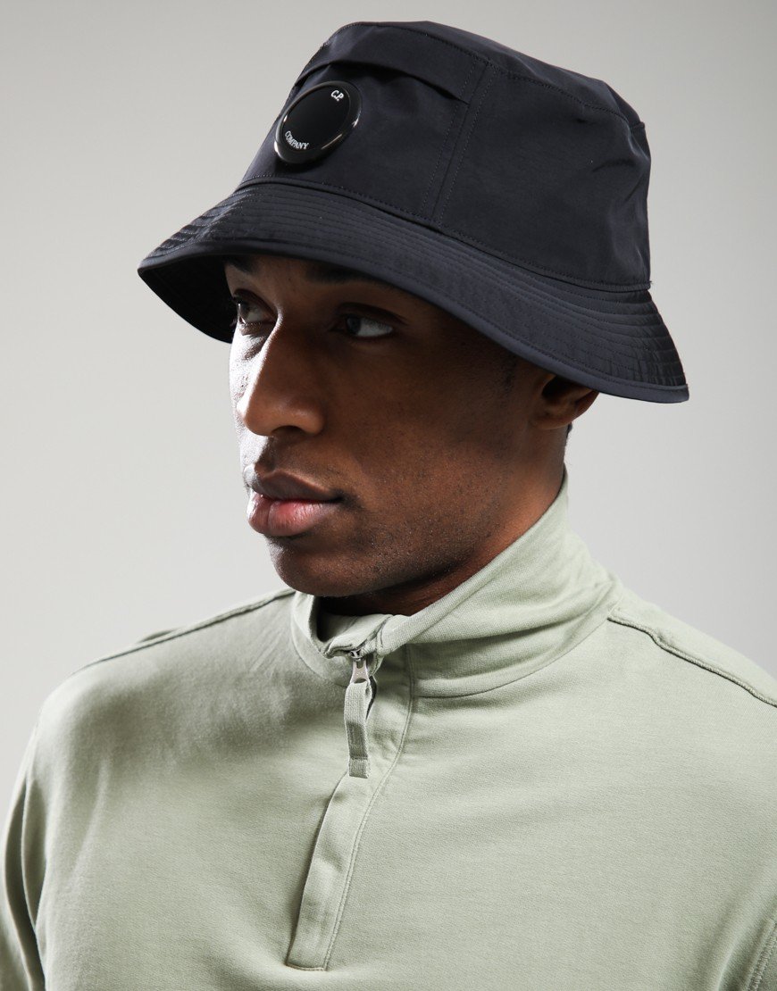 C.P. Company Chrome-R Lens Bucket Hat Black