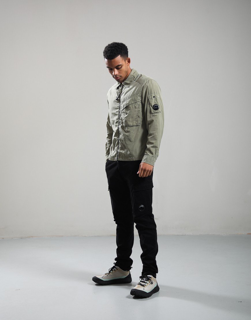 C.P. Company Chrome-R Zipped Overshirt Fallen Rock