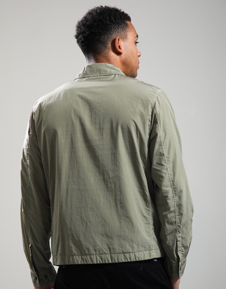 C.P. Company Chrome-R Zipped Overshirt Fallen Rock