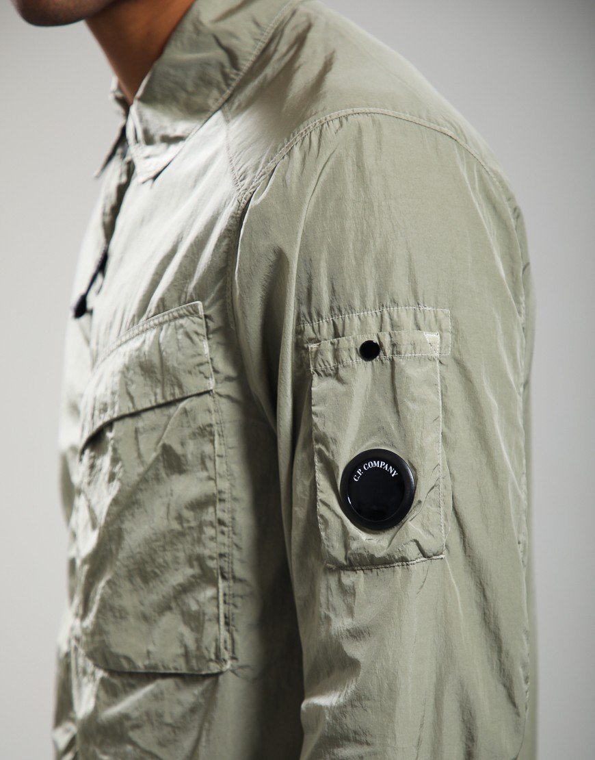 C.P. Company Chrome-R Zipped Overshirt Fallen Rock