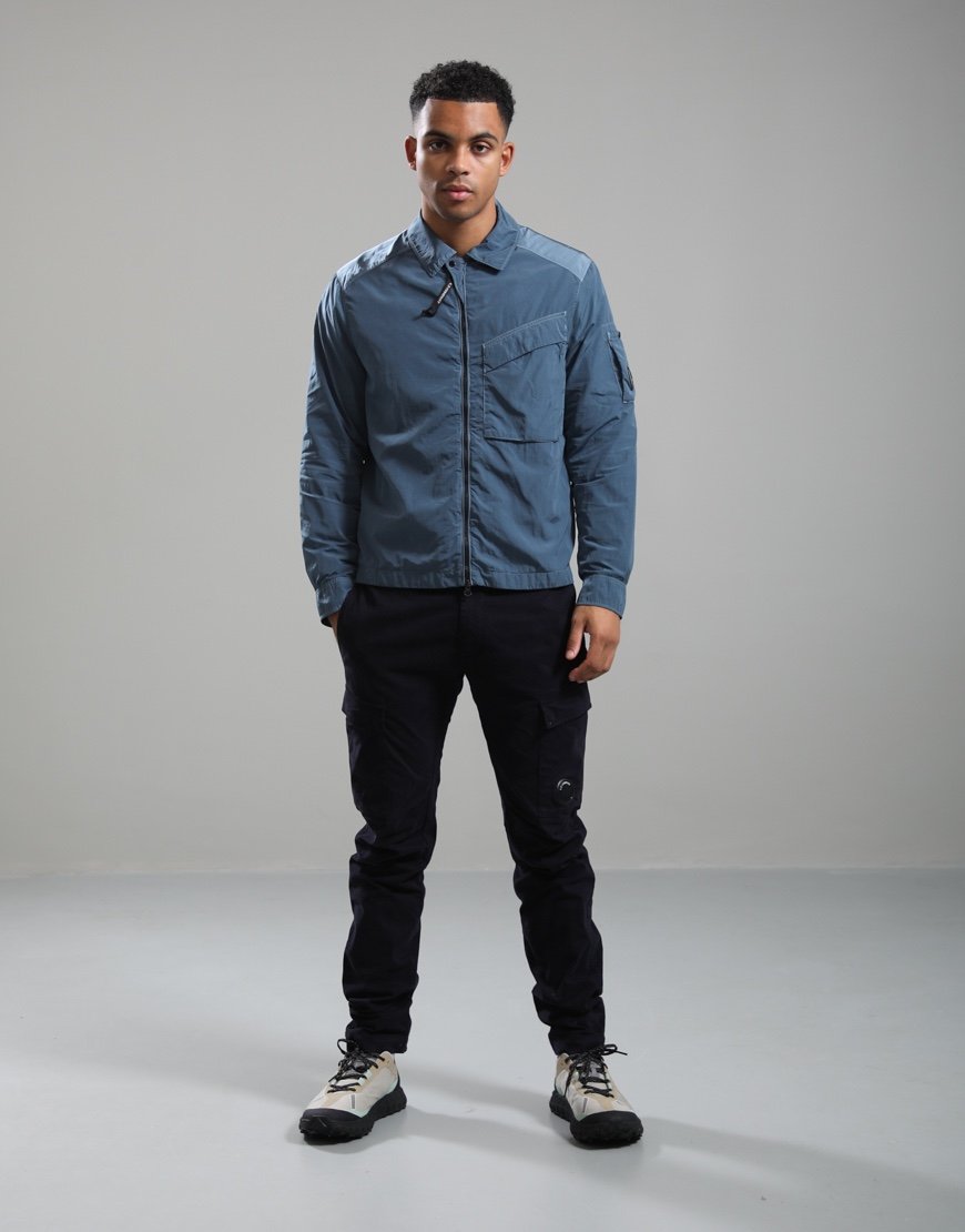 C.P. Company Chrome-R Zipped Overshirt Orion Blue