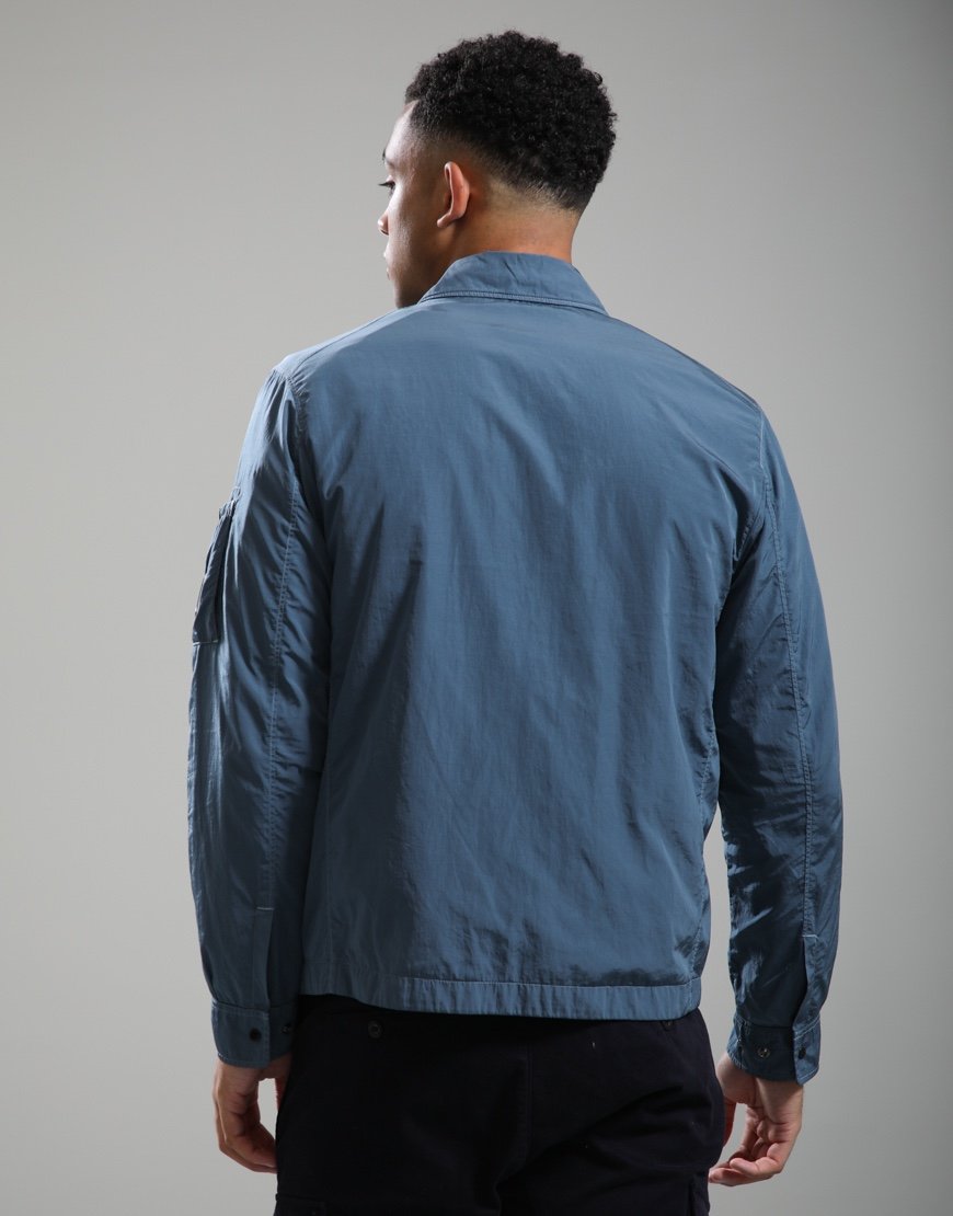C.P. Company Chrome-R Zipped Overshirt Orion Blue