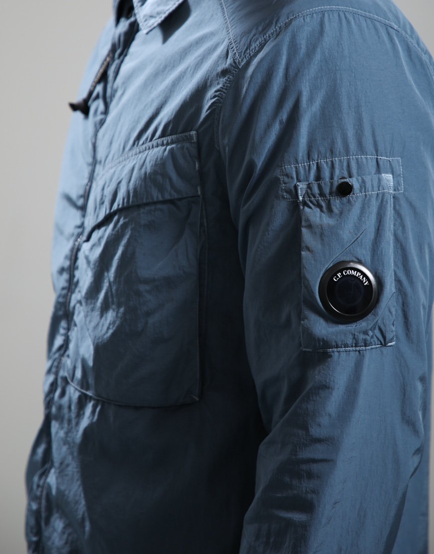 C.P. Company Chrome-R Zipped Overshirt Orion Blue