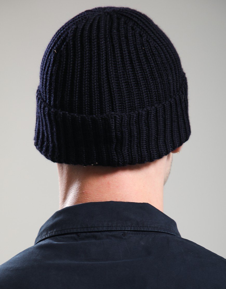 C.P. Company Extrafine Merino Wool Goggle Beanie Total Eclipse