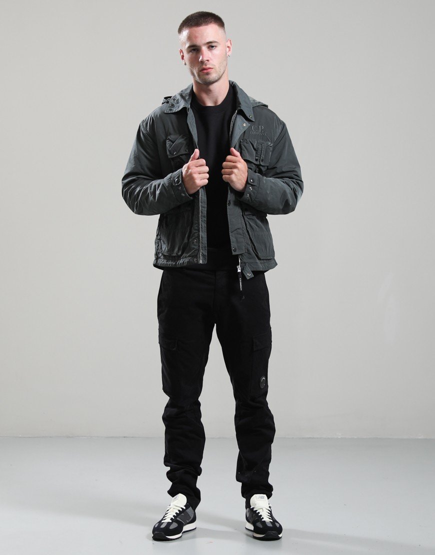 C.P. Company Heavy Chrome-R Goggle Jacket Raven