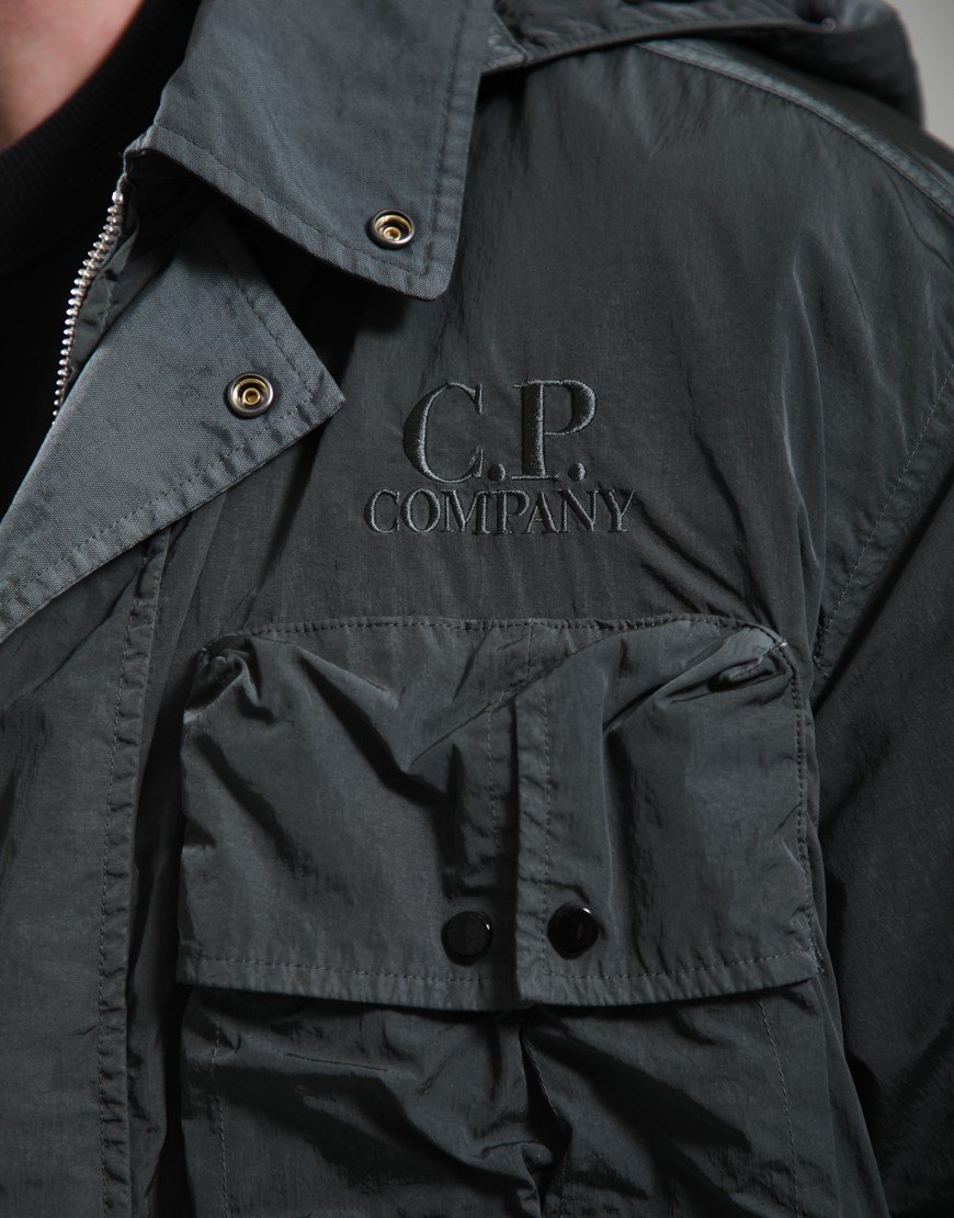 C.P. Company Heavy Chrome-R Goggle Jacket Raven