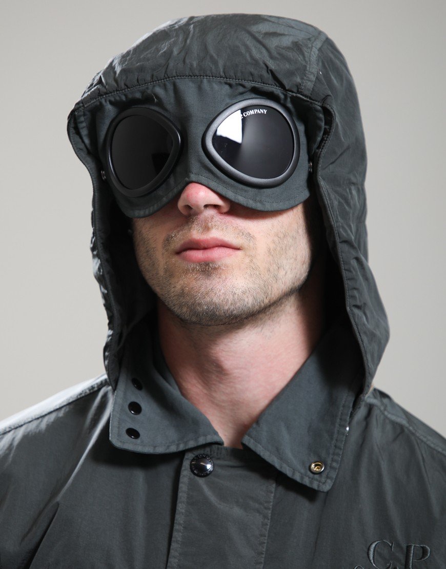 C.P. Company Heavy Chrome-R Goggle Jacket Raven
