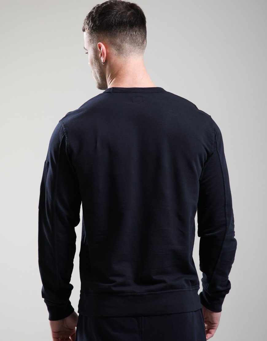 C.P. Company Light Fleece Crew Neck Sweat Total Eclipse