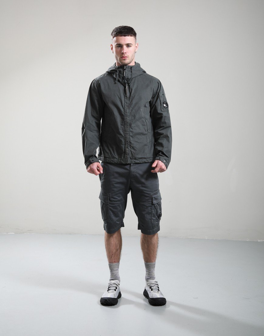 C.P. Company Micro-Reps Hooded Lens Jacket Gunmetal