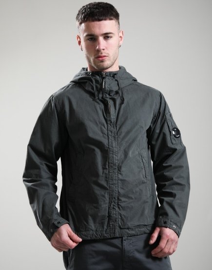 C.P. Company Micro-Reps Hooded Lens Jacket Gunmetal