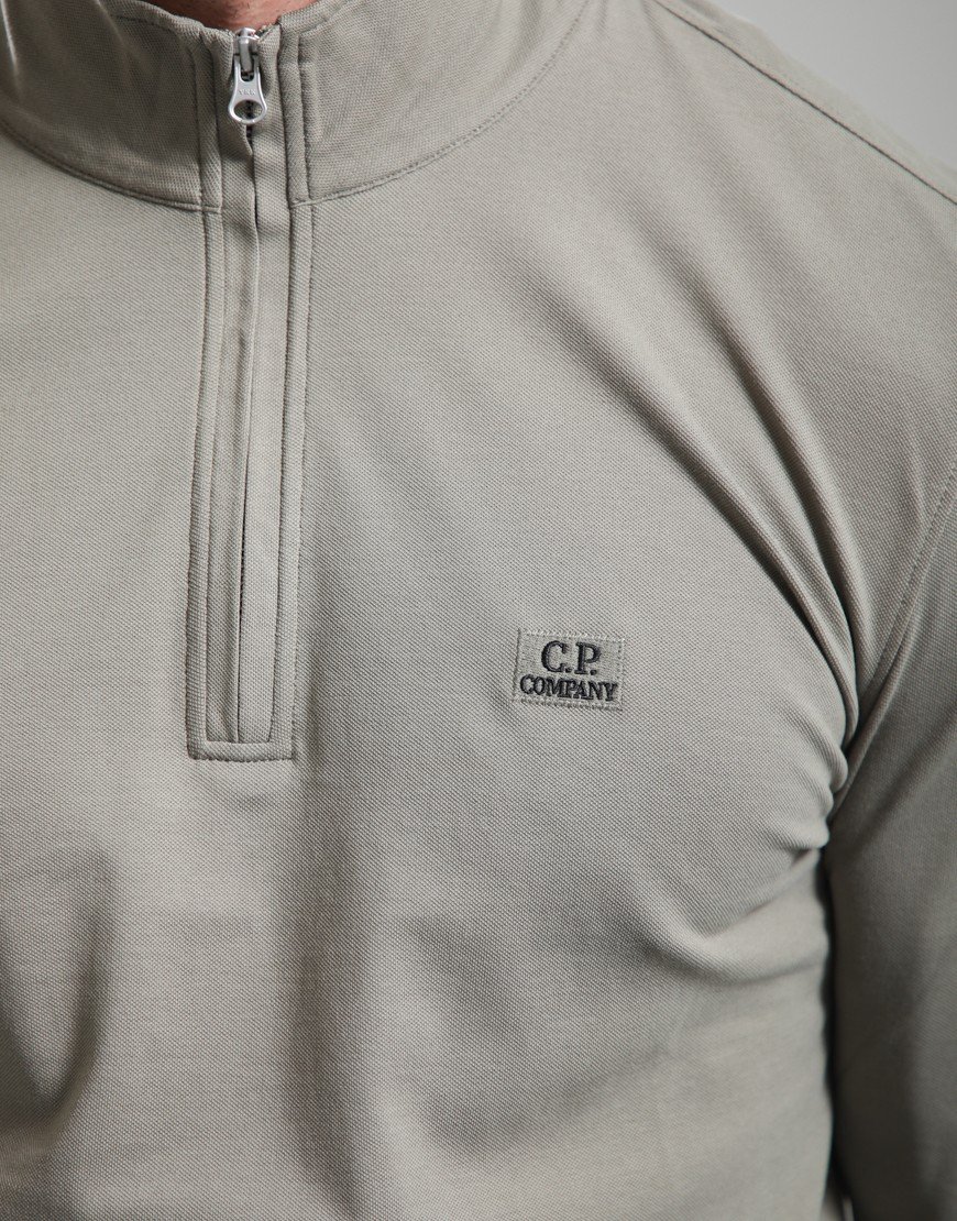 C.P. Company Long Sleeve Stretch Piquet Polo Shirt Fallen Rock