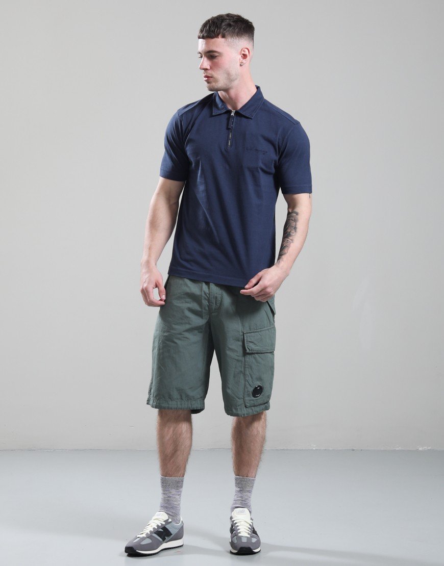 C.P. Company 1020 Jersey Polo Shirt Midnight Navy