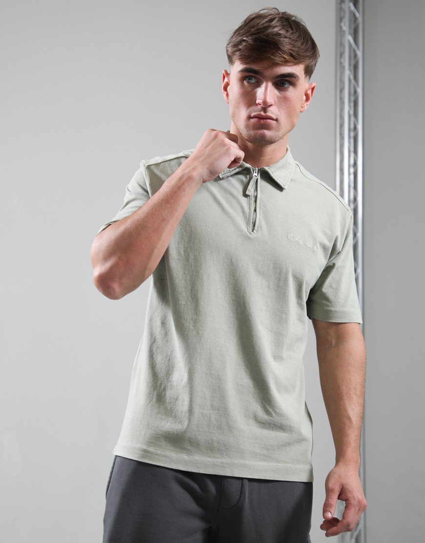 C.P. Company 1020 Jersey Polo Shirt Moss Gray