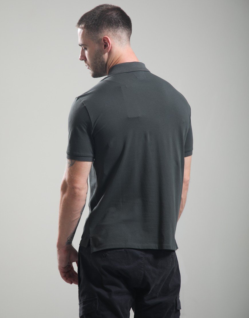 C.P. Company Stretch Piquet Polo Shirt Raven