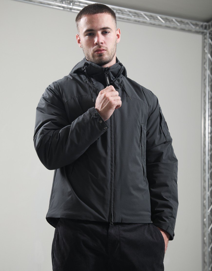 C.P. Company Pro-Tek Primaloft Silver Hooded Jacket Raven