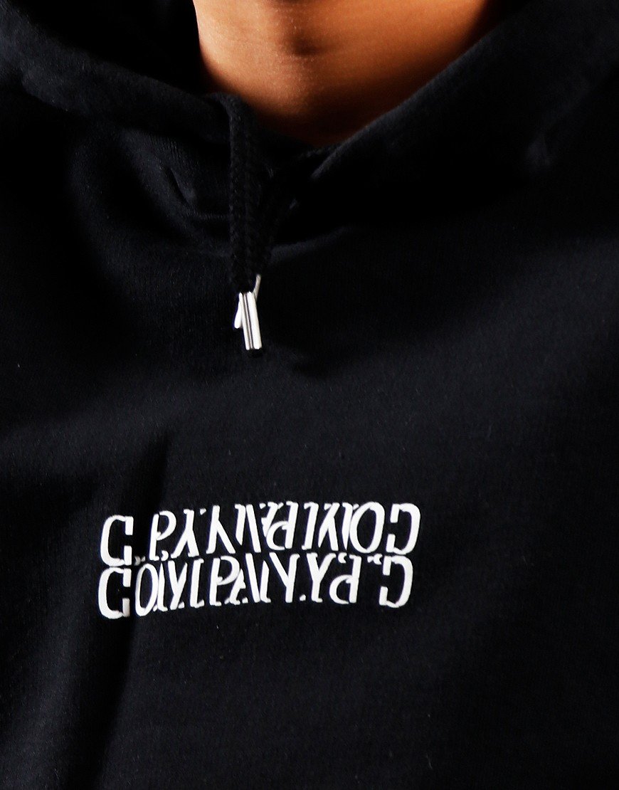 Company Kids Reverse Logo Hoodie Black Terraces Menswear