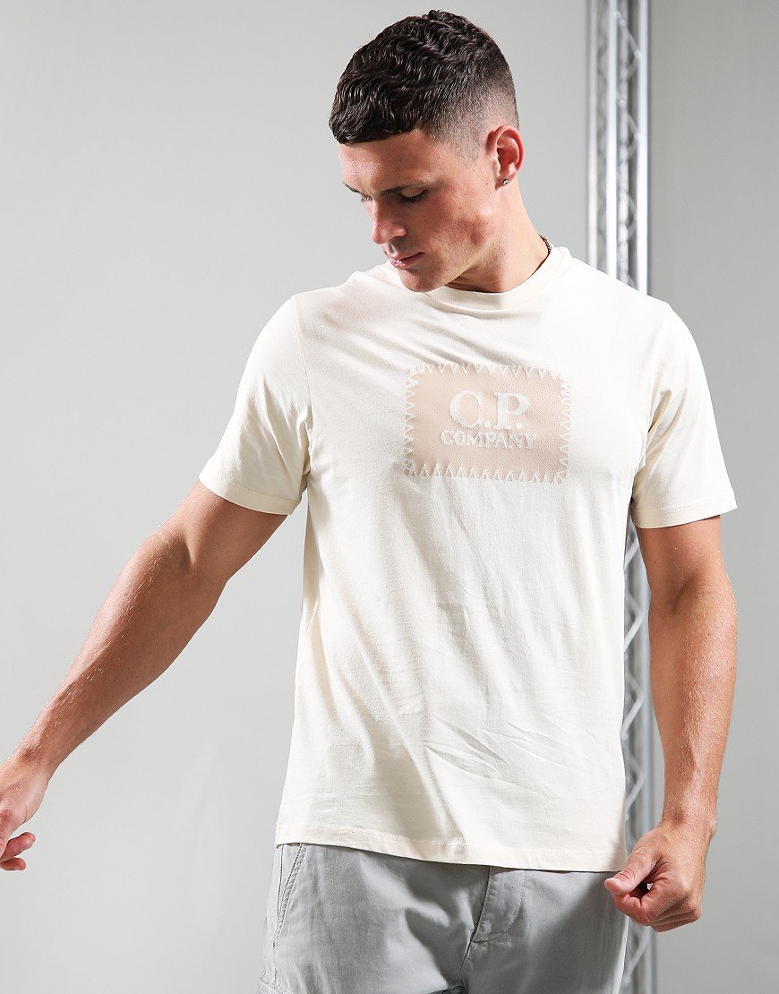 C.P. Company 30/1 Jersey Label T-Shirt Pistachio Shell