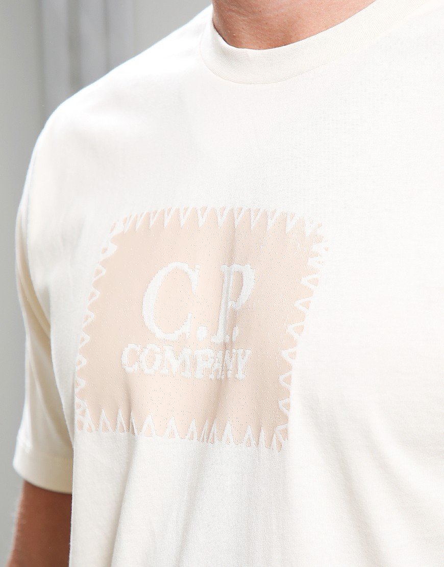 C.P. Company 30/1 Jersey Label T-Shirt Pistachio Shell