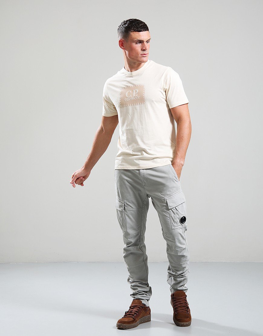C.P. Company 30/1 Jersey Label T-Shirt Pistachio Shell