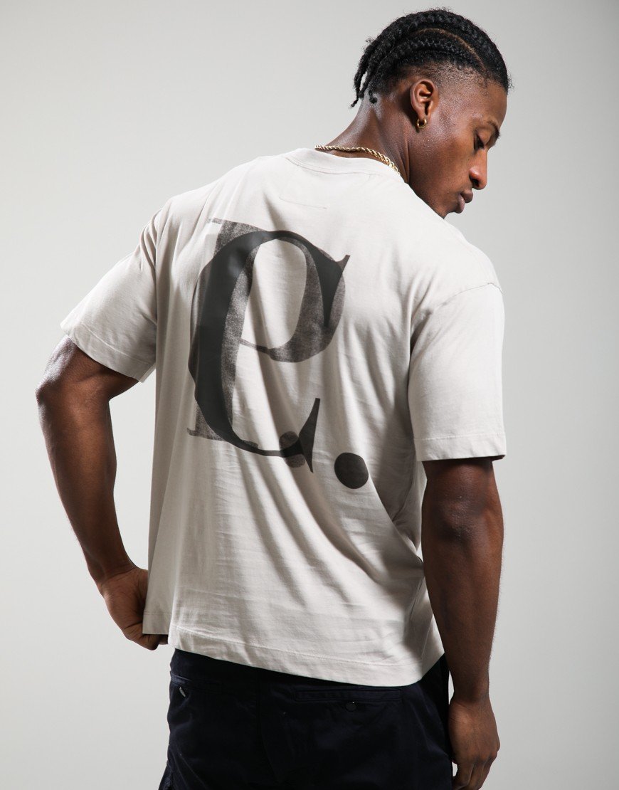 C.P. Company 30/1 Jersey Logo T-Shirt Dove