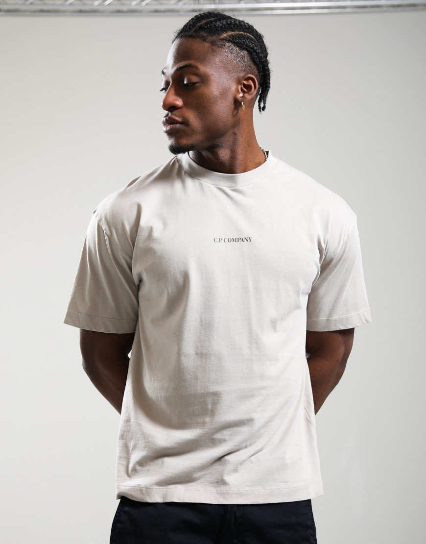 C.P. Company 30/1 Jersey Logo T-Shirt Dove
