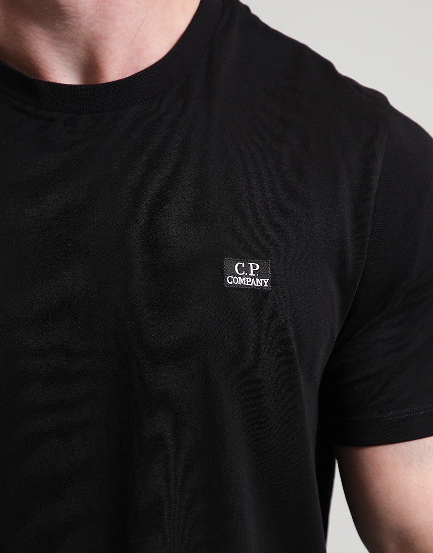 C.P. Company 30/1 Jersey Logo T-Shirt Black